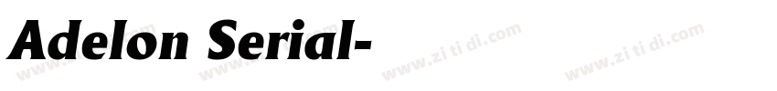 Adelon Serial字体转换